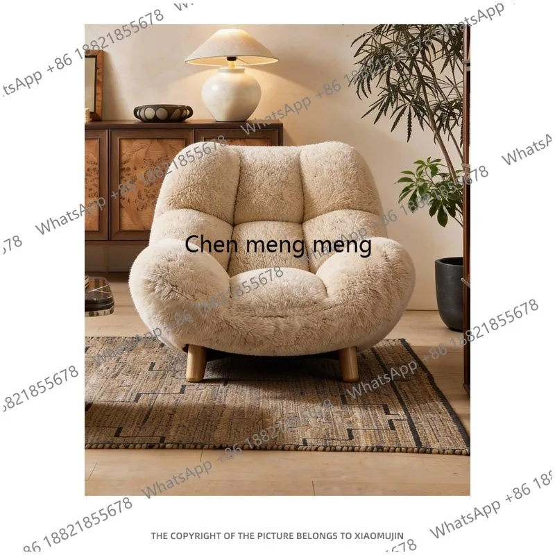 

Single sofa chair designer back chair medieval homestay lazy leisure small sofa