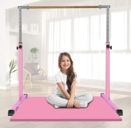 Home Adjustable Height Gymnastics Kip Bar Fitness Gymnastics Training Bar Horizontal Kip Bar for Kids