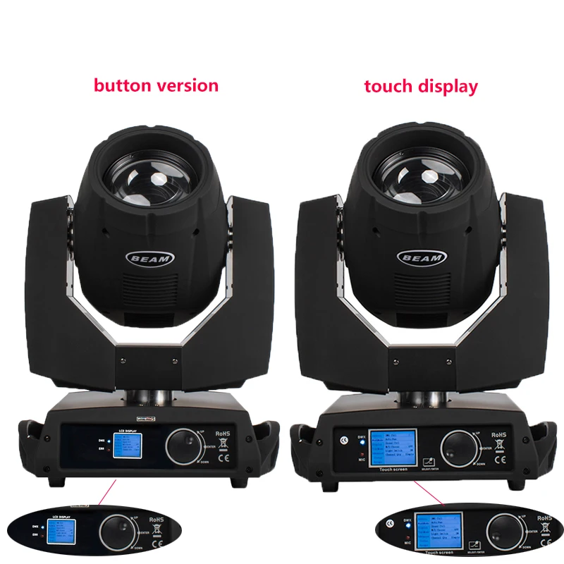 SHEHDS 2PCS Key Beam 230W 7R Verlichting Controller DJ Projector Disco Ball Party Stage Control Met DMX Professionele podium