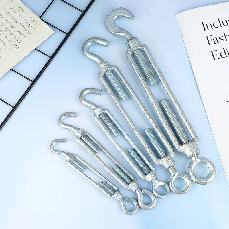 1Pc M6 M8 M10 M12 M14 Stainless Steel Adjust Chain Rigging Hooks Eye Turnbuckle Wire Rope Tension Device Line Oc Oo Cc Type