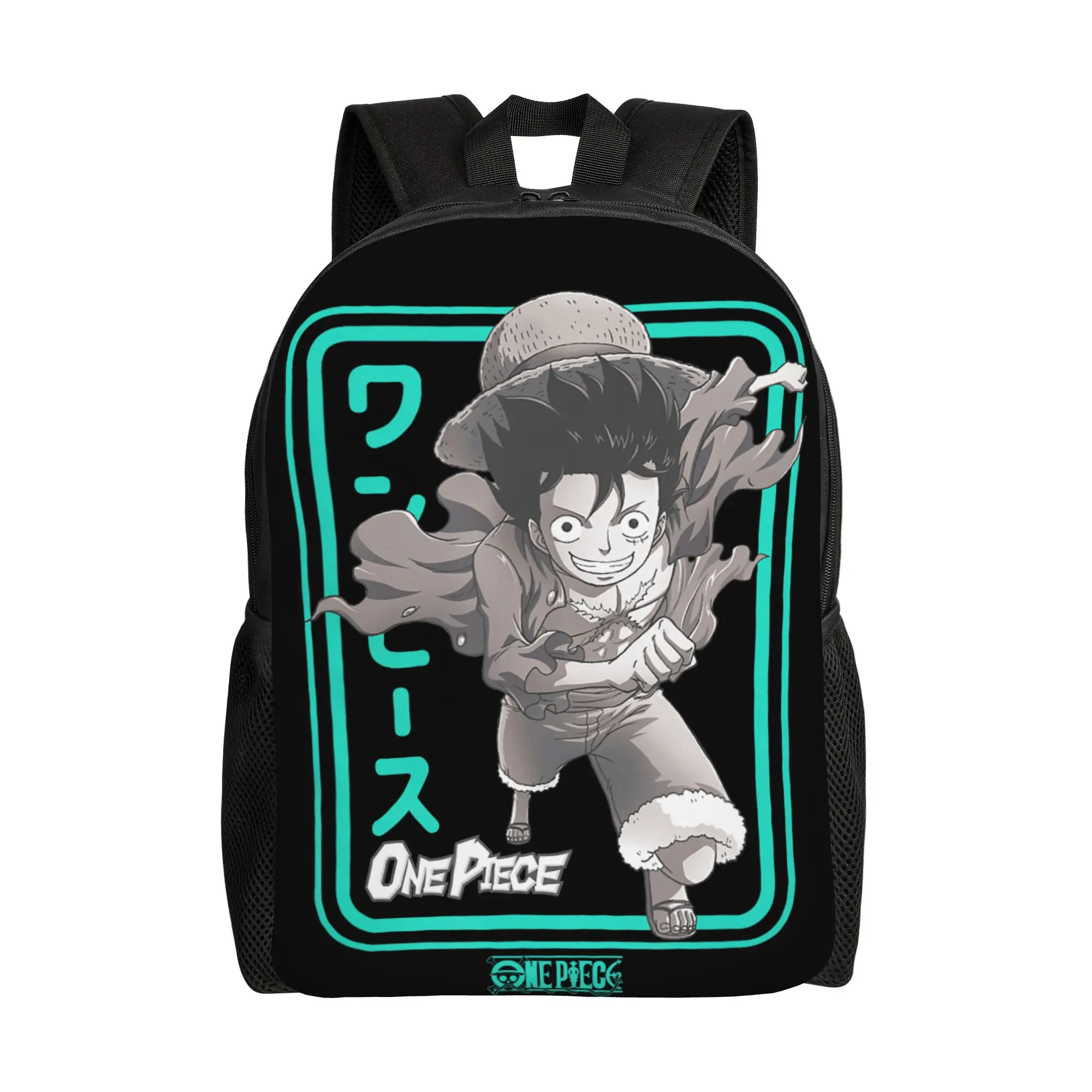 Mochilas de moda Anime Aqua Frame Running Luffy Daypack ita bag mochila Kawaii High School Retro Washable Rucksack