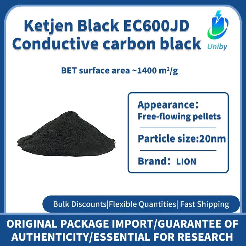 

Ketjen Black EC600JD High purity Conductive Black Nano Carbon Powder for Scientific Research Experiments 95% - 99%
