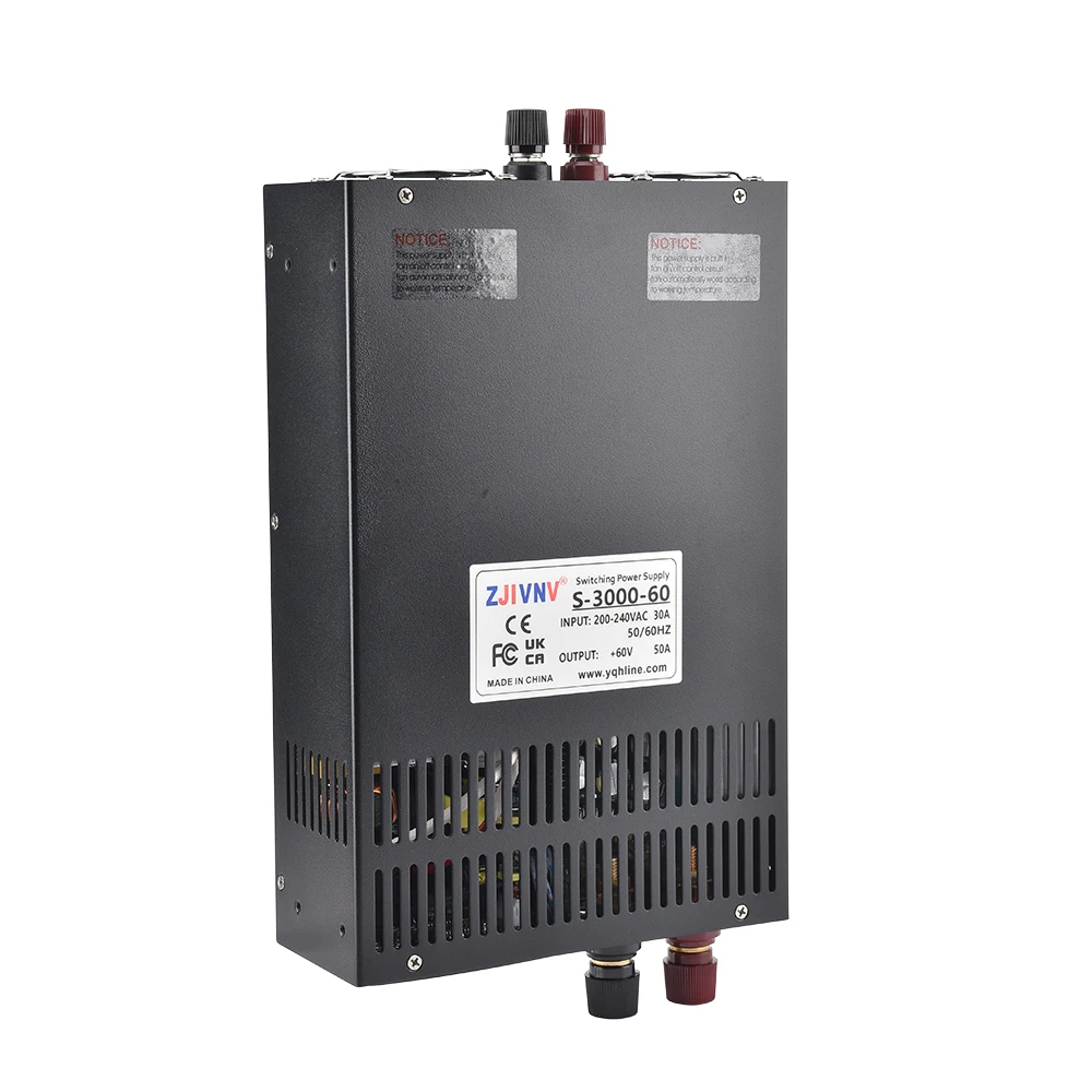 

Popular Hot Selling 3000w 60V 50A Digital Display Switching Power Supply Adjustable Voltage and Current for Test Car Charge led