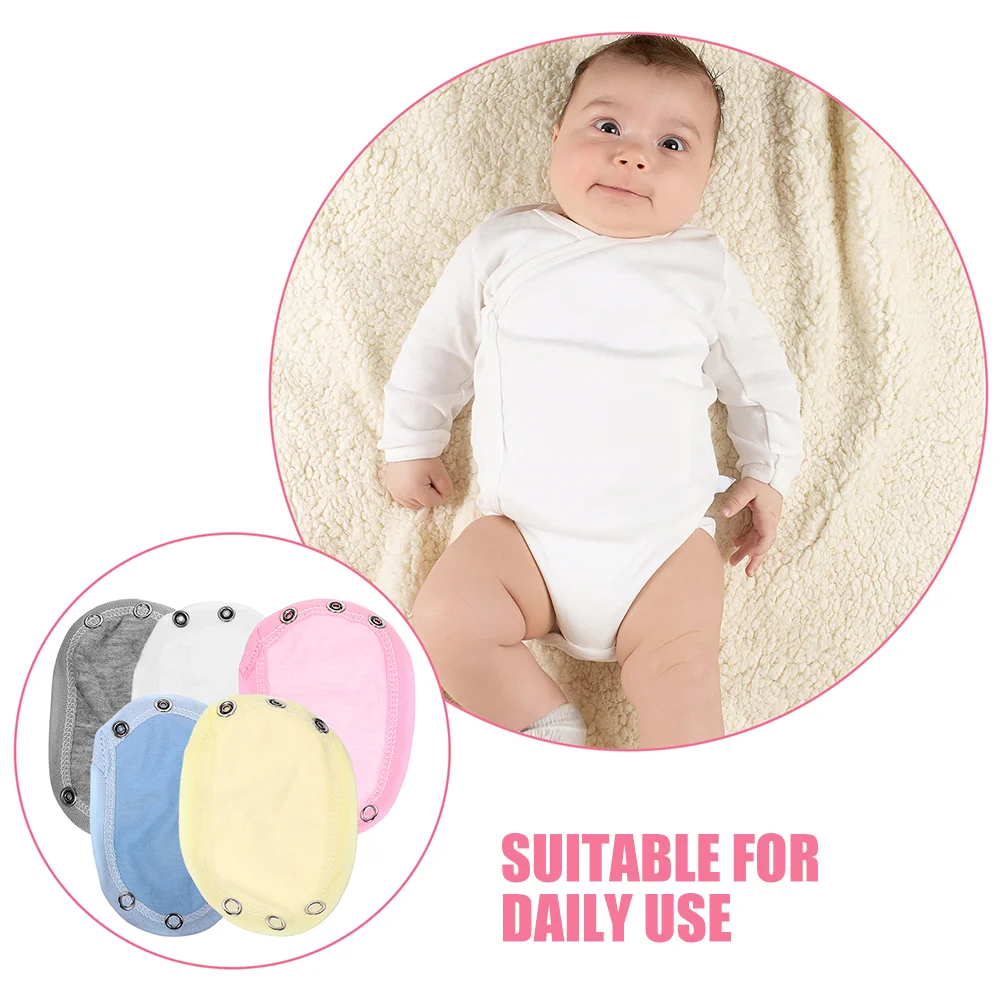 10 buah Hoodie bayi ekstensi Gadis Bodysuit Extender katun jumpsuit balita anak laki-laki Extender Snap Snaps anak perempuan