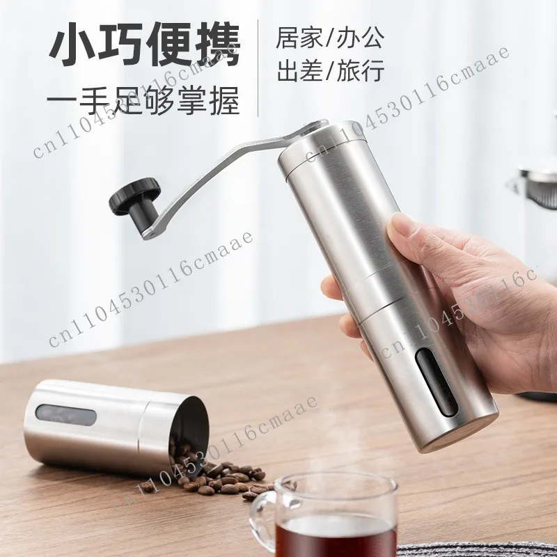 Portable hot-selling direct supply stainless steel hand-crank coffee grinder spot