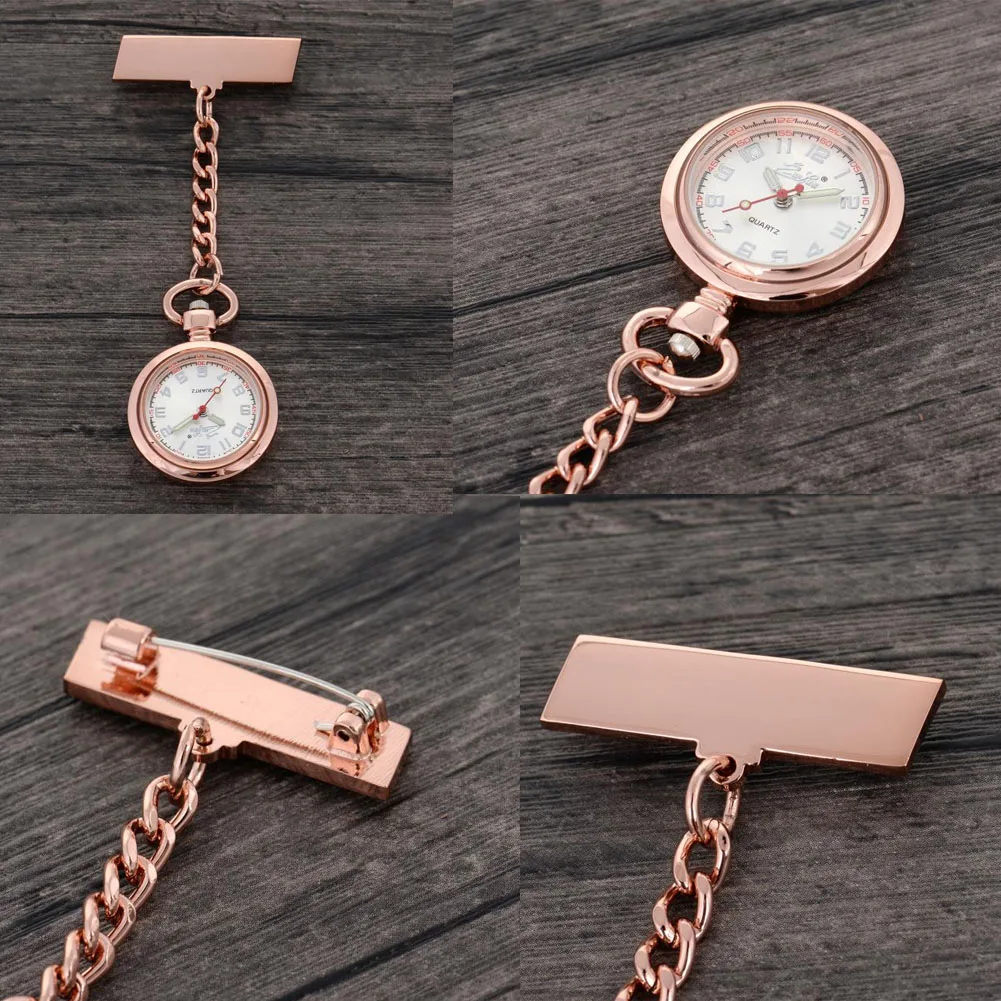 Nurse Watch Stainless Steel Pocket Watch For Women Medical Doctor Luminous High Quality Clip-on Fob Brooch Hanging Quartz New