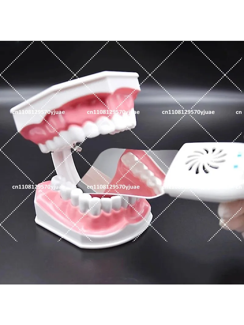 Stainless Steel Dental Plate Set with Anti-Fog LED Light, High Hardness Photography Mirror for Dental Use