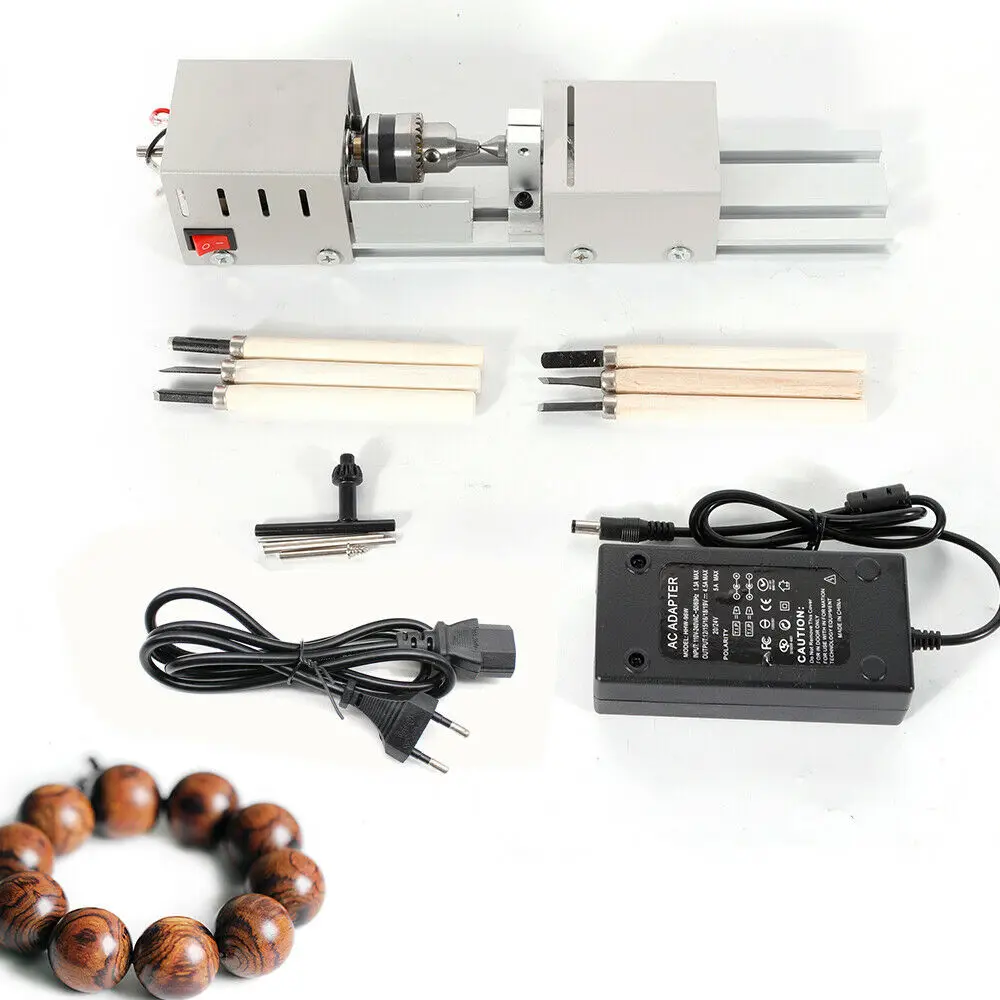 دليل النجارة الخشب مصغرة مخرطة الخرز آلة تلميع أداة 100 واط 110 فولت #1