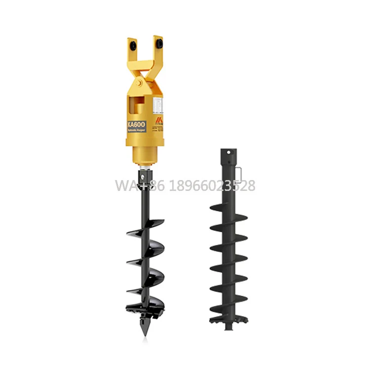 

Excavator Skid Steer Backhoe Loader Crane Attachments Post Hole Digger Hydraulic Earth Auger