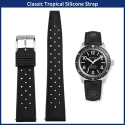 FKM watch Strap 20mm 22mm Tropical Quick Release Rubber Strap Smart Watch Band for Rolex watch MAN Diving Waterproof Bracelet