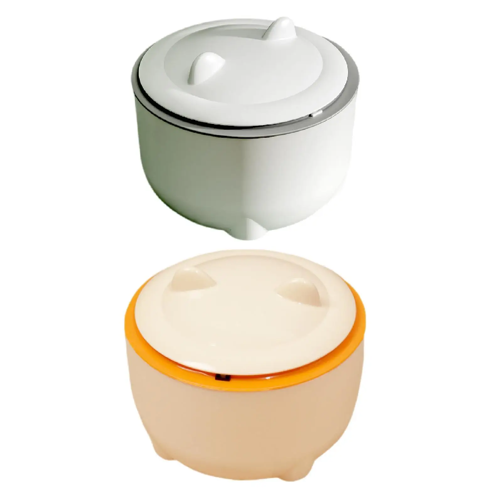 Mini Trash Can Garbage Basket Mini Bucket Reusable Novelty Round Rubbish Bin