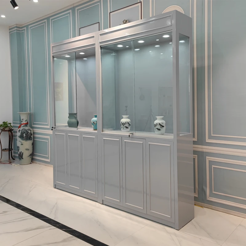 

Museum Glass Display Cabinet Exhibition Cabinet Product Display Archives Collection Cultural Relics Figure Model