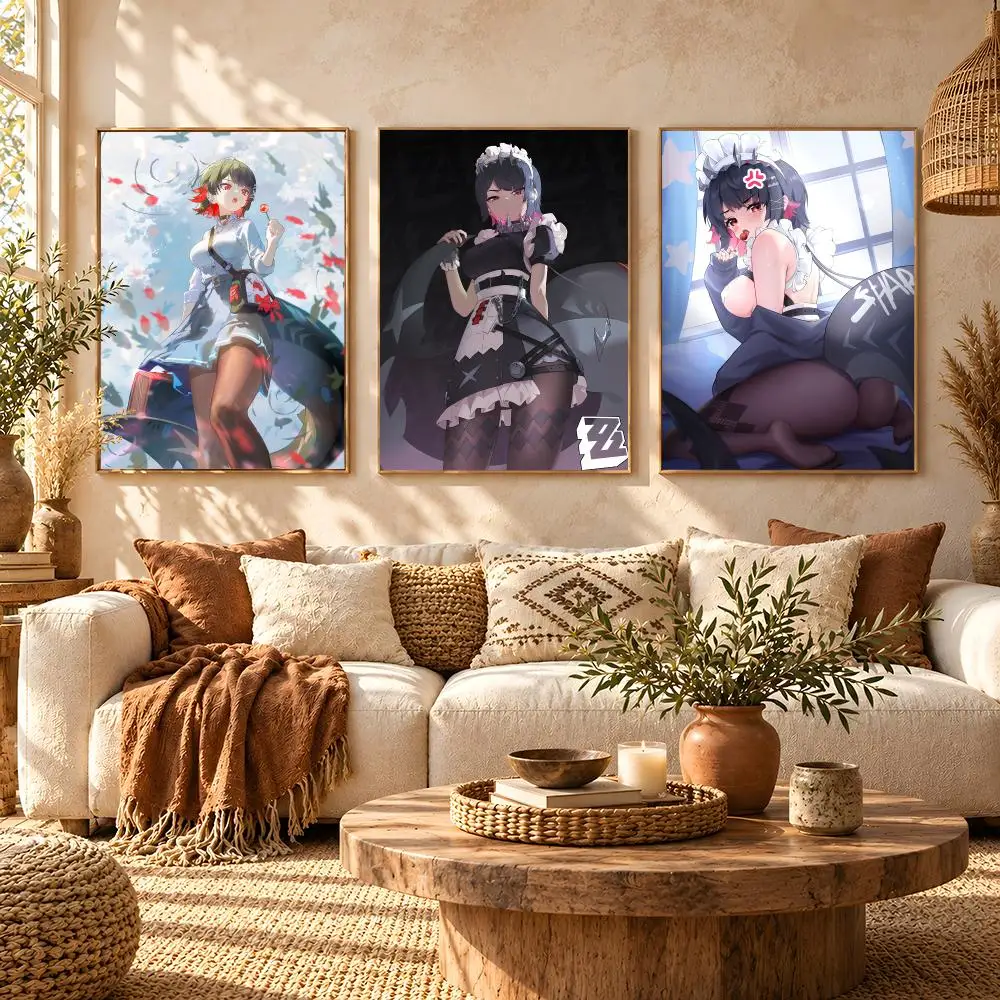 Ellen Joe Z-Zenless Zone Z-Zero Poster HD Home Wall Stickers House hallway Living Room Bedroom Bar Office Decor Art Prints