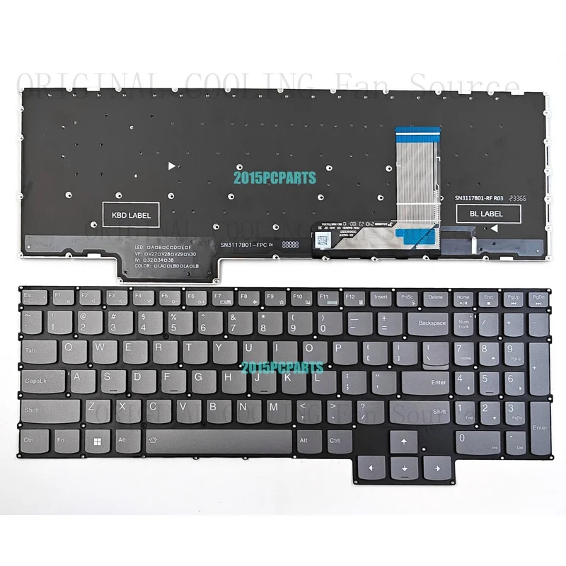 R+  New for Lenovo Legion Slim 5 16APH8 16IRH8 Keyboard Backlit US