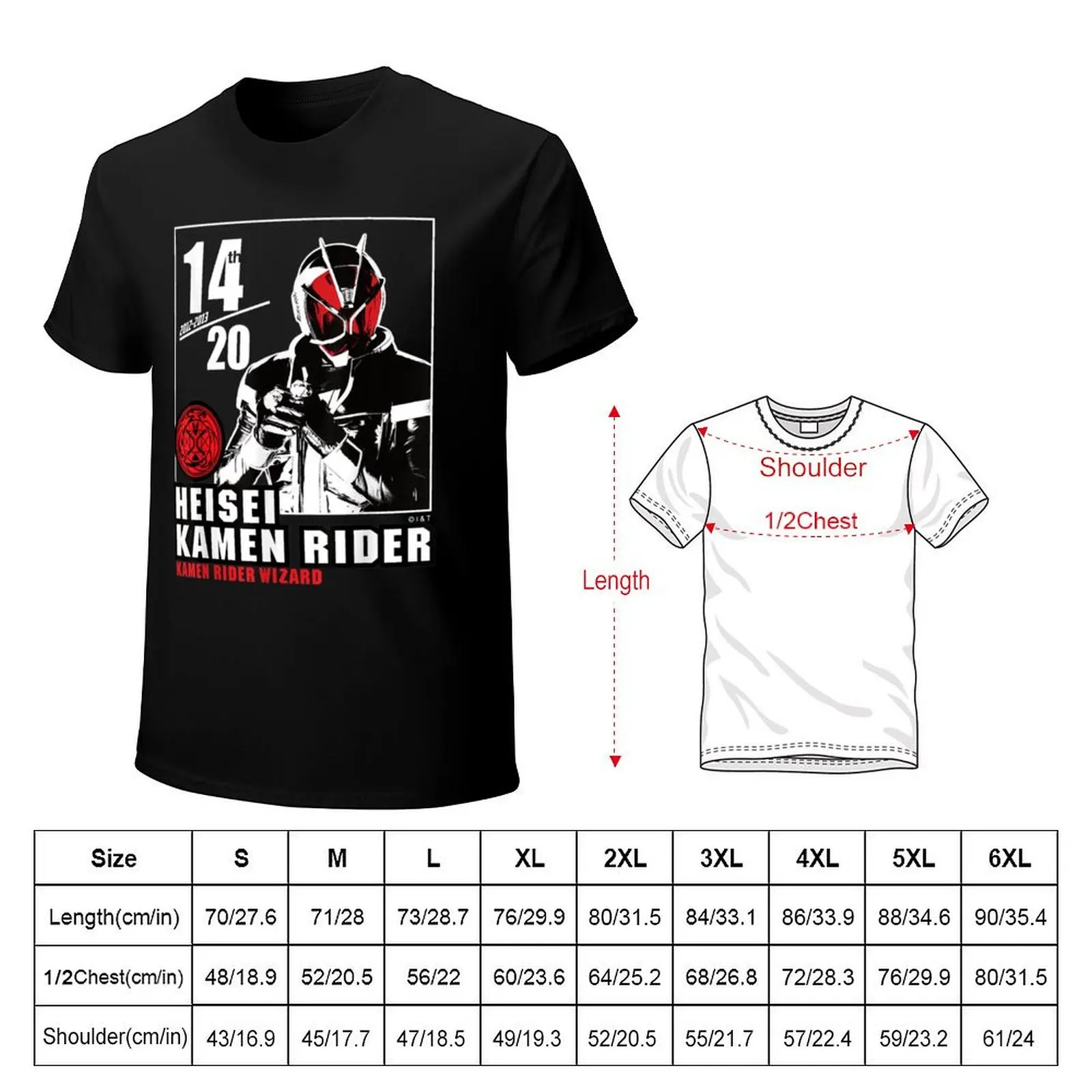 Kamen Rider Wizard T-Shirt man t shirts high quality luxury brand T-Shirt