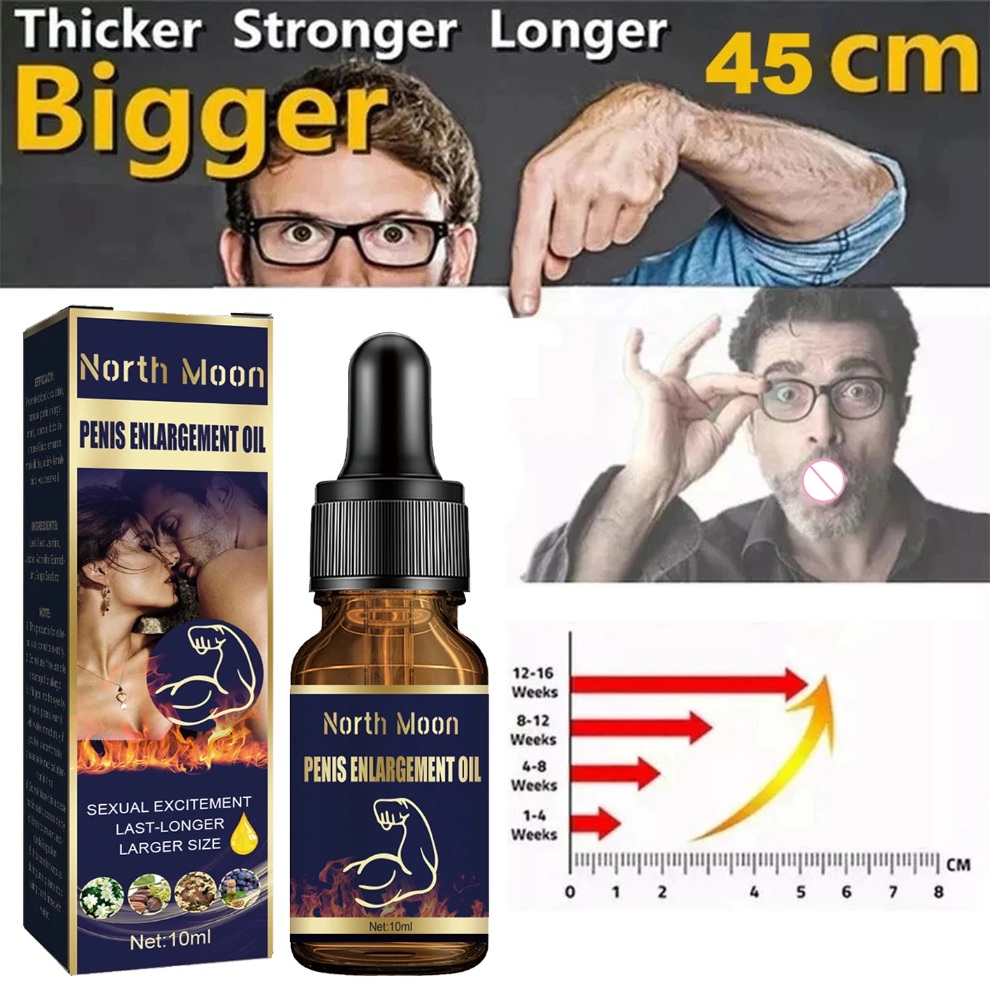 Penies Enlargment Oil Penis Growth Thickening Oil Enlarge For Men Enhance Dick Erection Big Cock Increase Massage Essential Oils