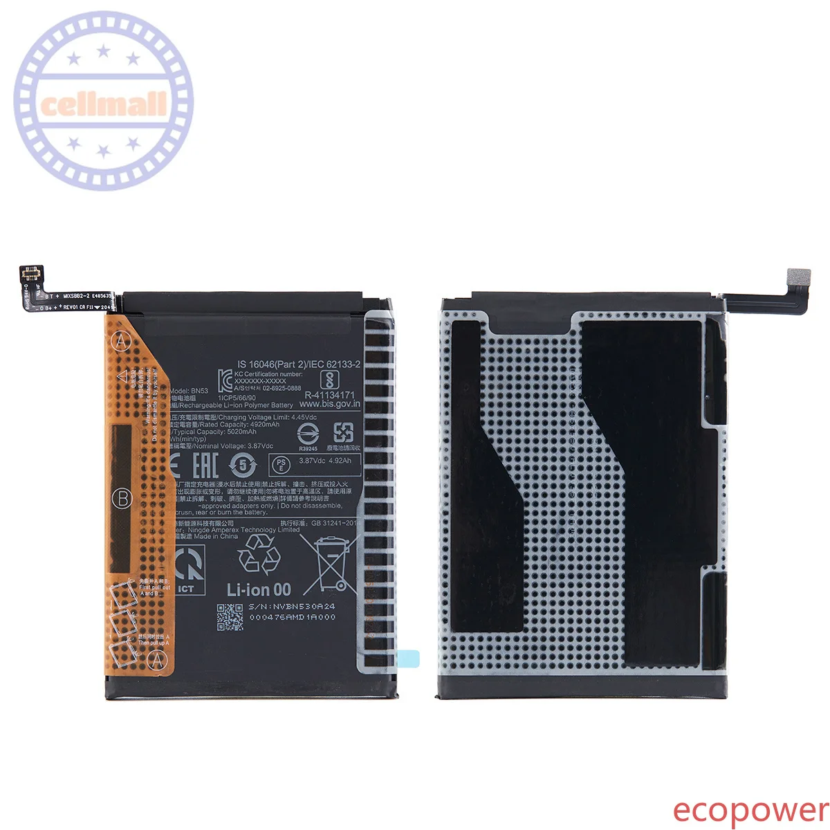 5020mAh Fast Shipping Brand New High Quality Battery BN53 For  Xiaomi Redmi note 9 Pro Phone  Batteries+FreeTool Kits