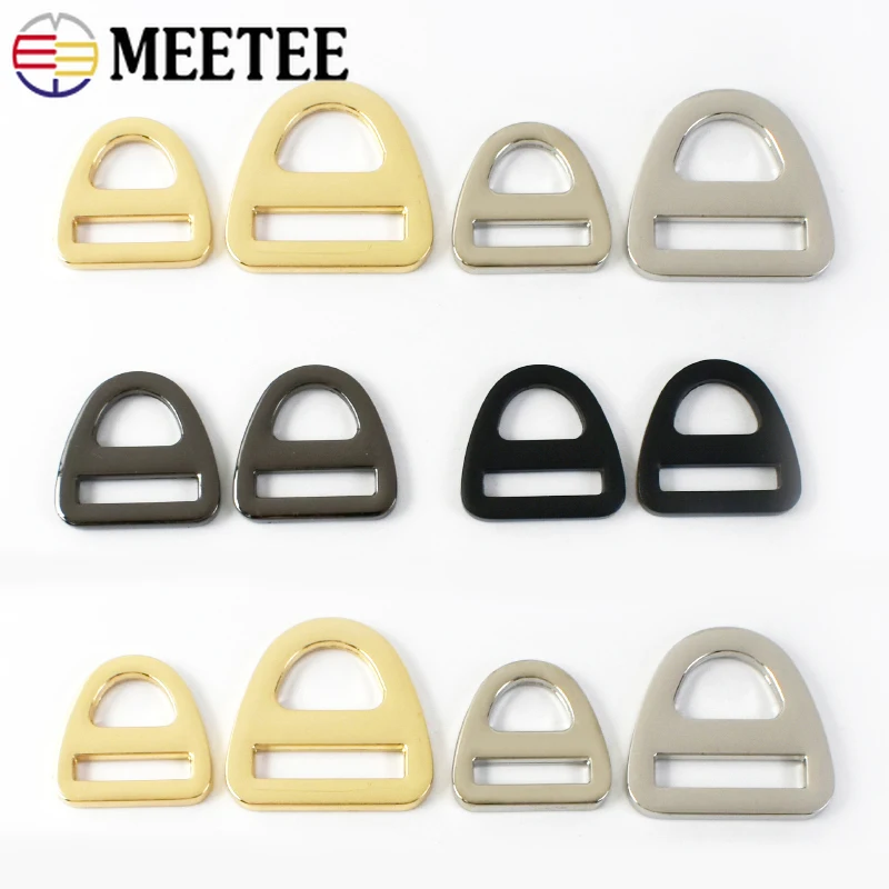 

10Pcs 16-38mm Webbing Strap Metal Buckle Adjustment Belt Buckles Bag Anti-skid Connection Clasp Sewing Slider Hook Accessories