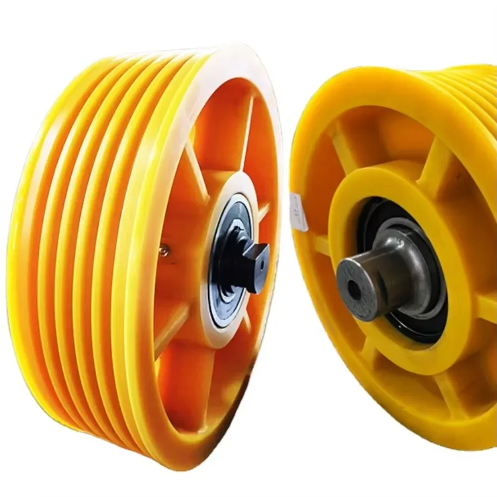 

China Supplier Price Elevator Nylon Pulley elevator traction wheel