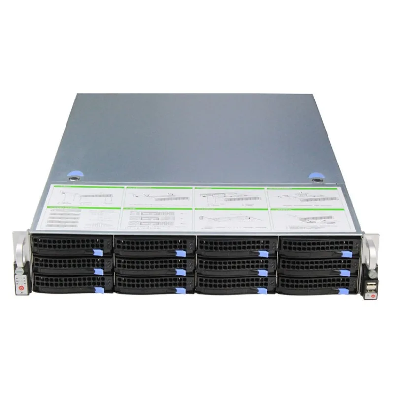 

2U hot-swappable chassis 2U server chassis hot-swappable server chassis 12-bit