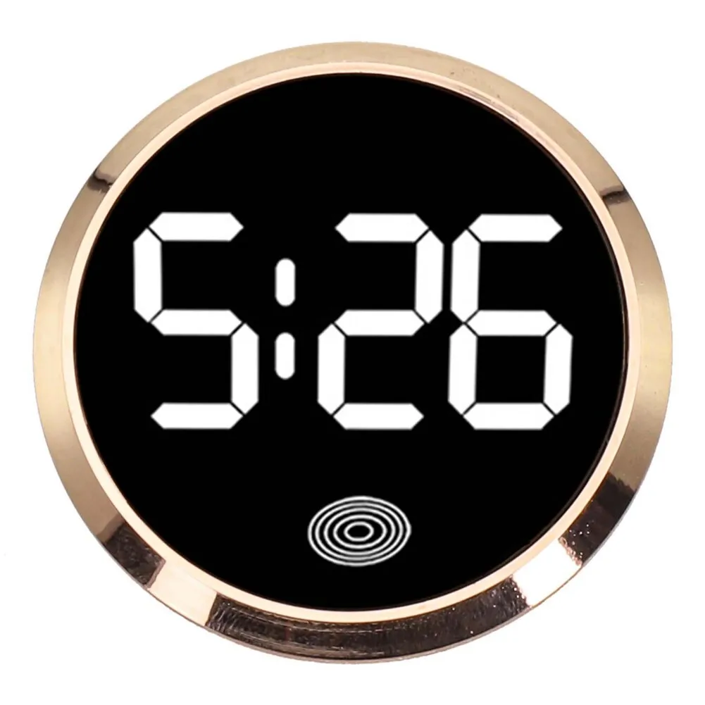 Backlight Meter Luminous Clock Interior Clock Performance Tested Practical Car Supplies Touch Type Button Wear-resistant Design