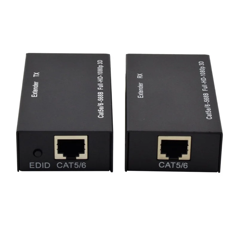 1 Pair 60M Extender RJ45 HDMI-compatible extender 1080P Network Extender by CAT5e CAT6 LAN Extensor for PS4 apple TV PC laptop