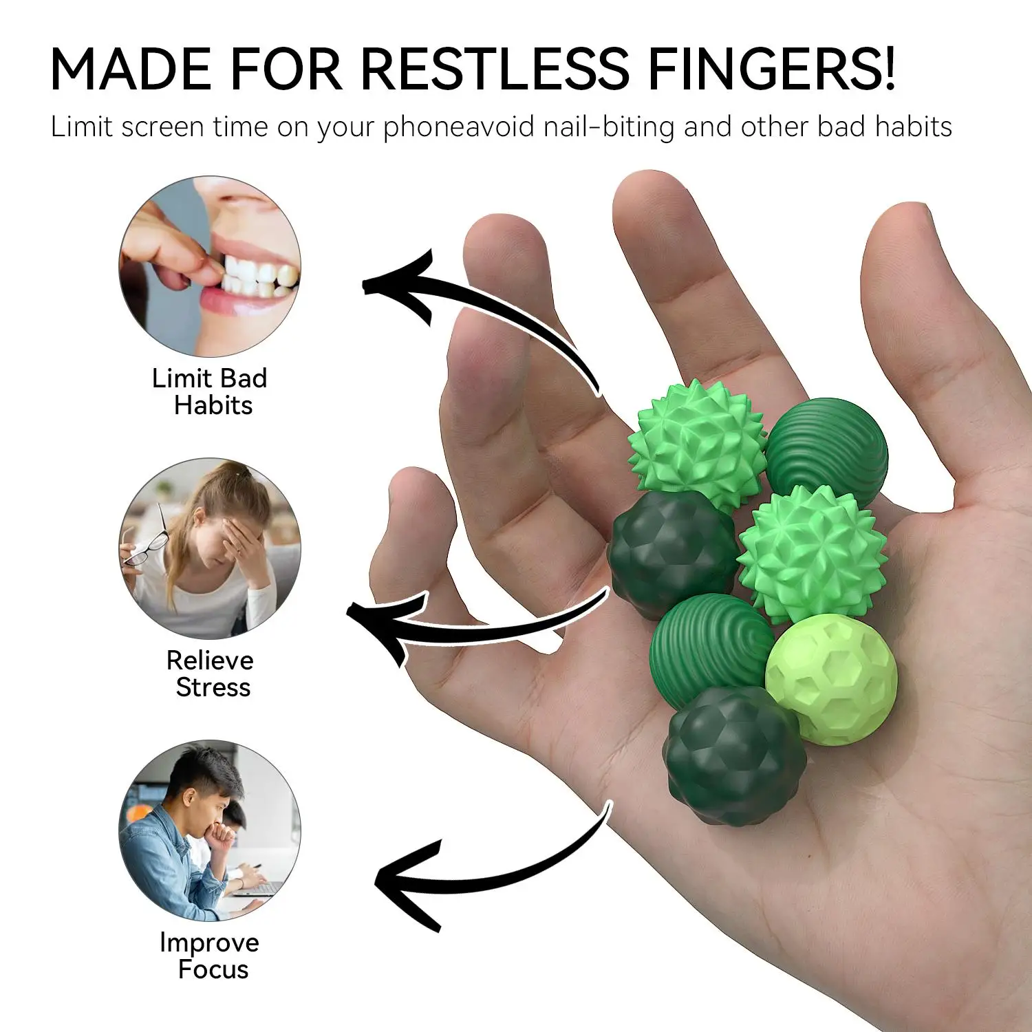 Jouets anti-stress EDC, jouet Fidget magnétique, jouet sensoriel anti-stress, balles magnétiques pour adultes et enfants, autisme, tdah