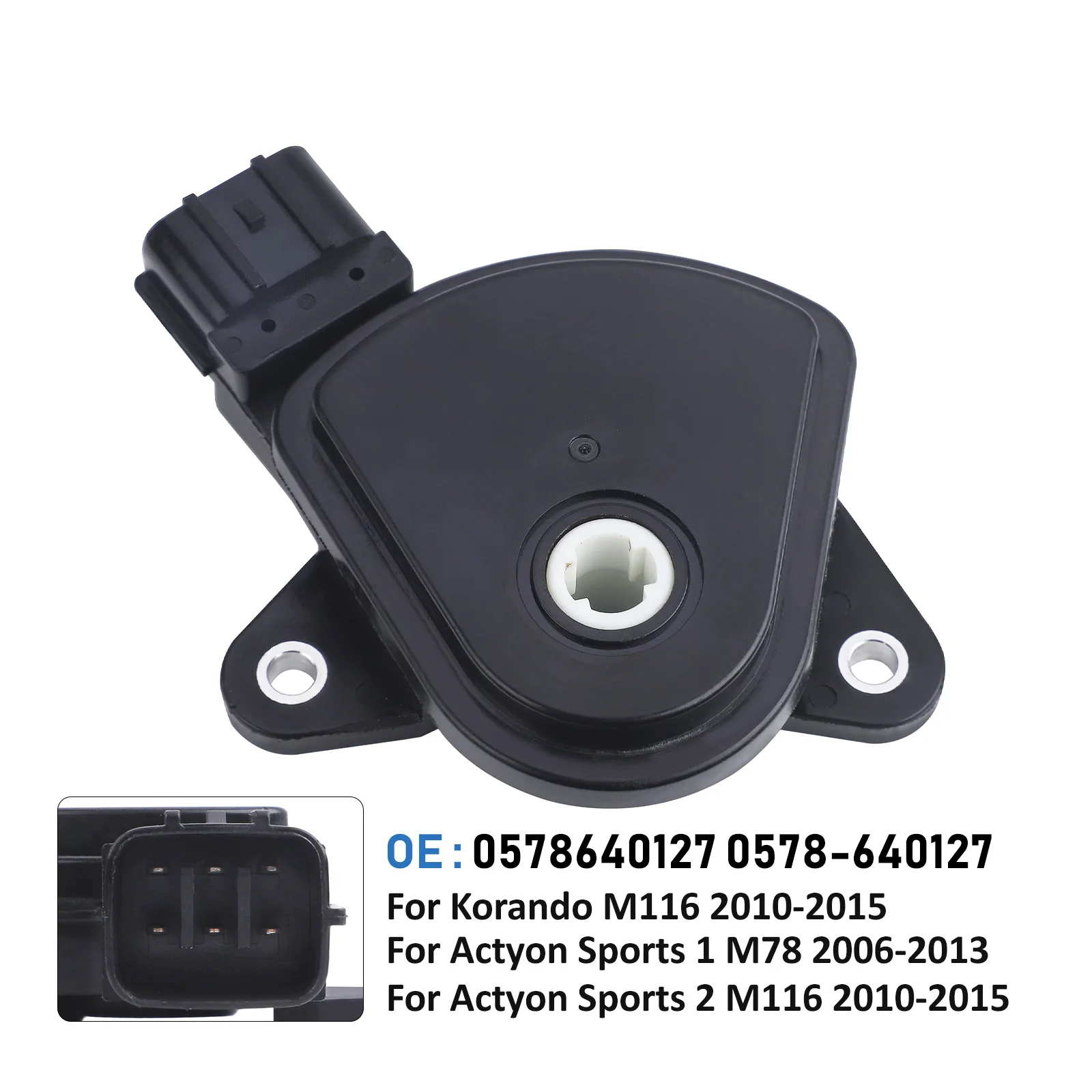 

CNSPEED Transmission Inhibitor Safety Switch A/T OE 0578640127 0578-640127 For Ssangyong Actyon Sports1/2 Korando M78/M116 Black