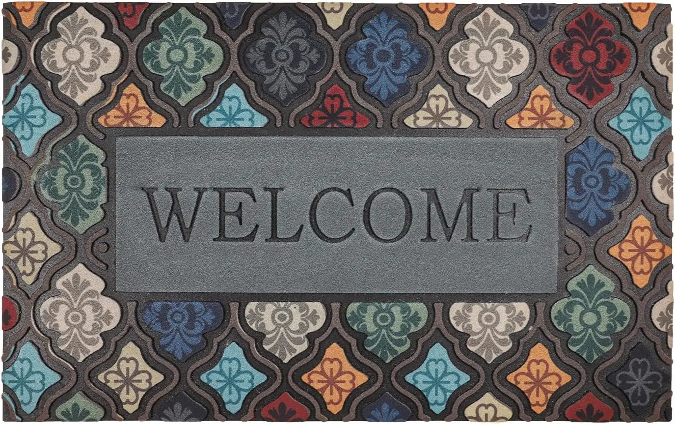 

Прочный придверный коврик 36x24 дюйма с нескользящей основой для использования на улице, у входной двери, в гараже и в местах с высокой проходимостью