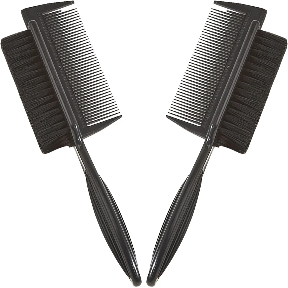 2 قطعة مشط الشعر على الوجهين شعيرات النايلون ABS المواد مثالية لإغاظة ذيل حصان تقسيم فرشاة الشعر استخدام الصالون #3