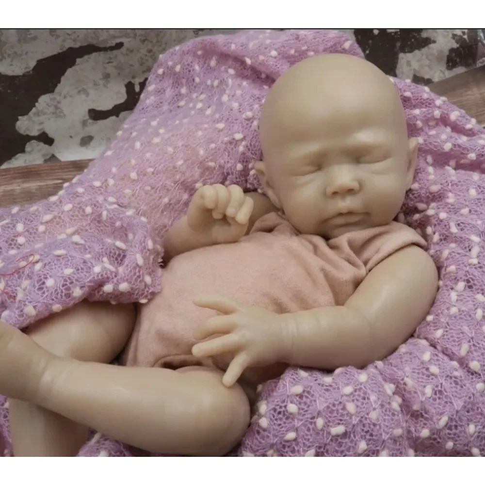 16" Zori Reborn Doll Kit Soft Touch Unpainted Parts Cloth Body Blank DIY Bebé Reborn Muñecas Unfinished Doll Kit