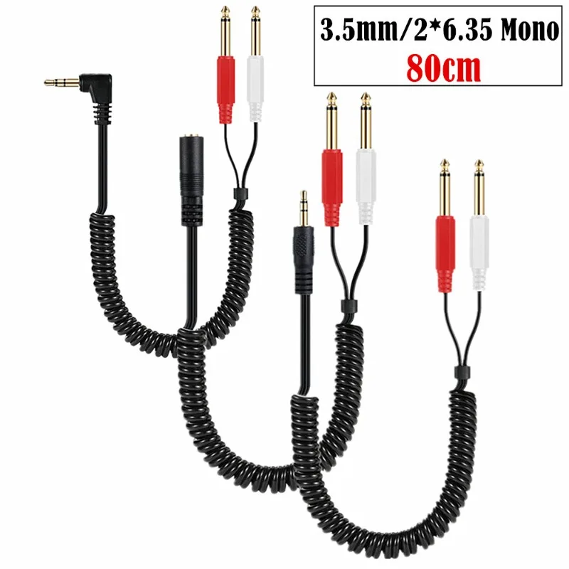 

Spring TelescopicCable 3.5mm One Point Two Mono 6.35Cable Audio Cable MixerCable 3.5 Turn Double 6.35Cable