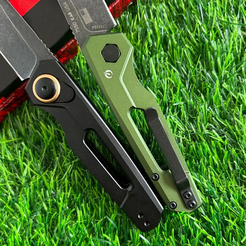 KS 7550 جيب سكين للفرد 8Cr13Mov شفرة الطيران مقبض ألمونيوم الدفاع عن النفس التخييم الصيد السكاكين في الهواء الطلق أدوات المساعدة