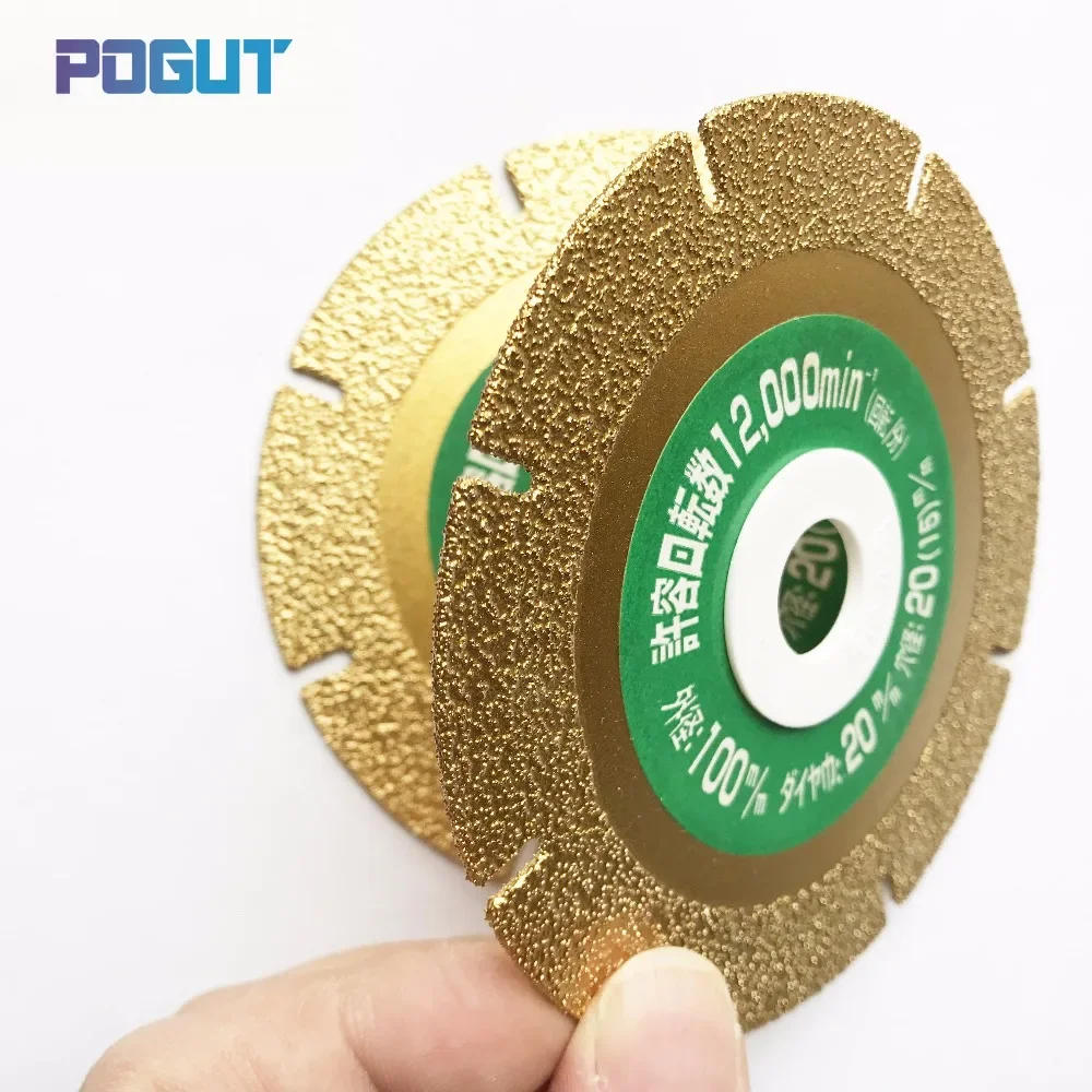 2pcs Premium Quality Segmented Cutting Disk Diamond Cutting Plate 100*20*1.6 for Glass Tile Ceramic Cutting