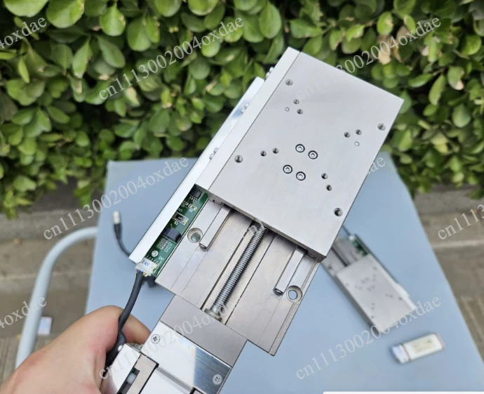 PG750 ultra-thin stainless steel electric displacement table, precision 0.5 microns, travel 50mm
