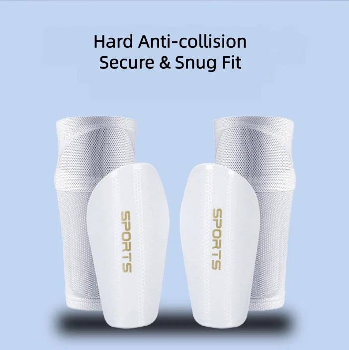 2-in-1 Football Shin Guards Kit High Quality Shin Pads with Pocket Leg Sleeves Shockproof Soccer Calf Protection Gear
