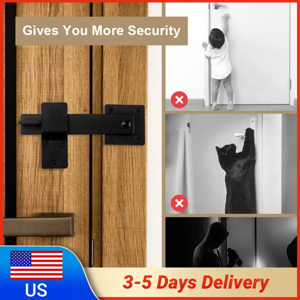 

Многофункциональный поворотный замок-защелка для дверей сарая, ворот и ограждений, фурнитура для сараев, хозяйственных построек и шкафов