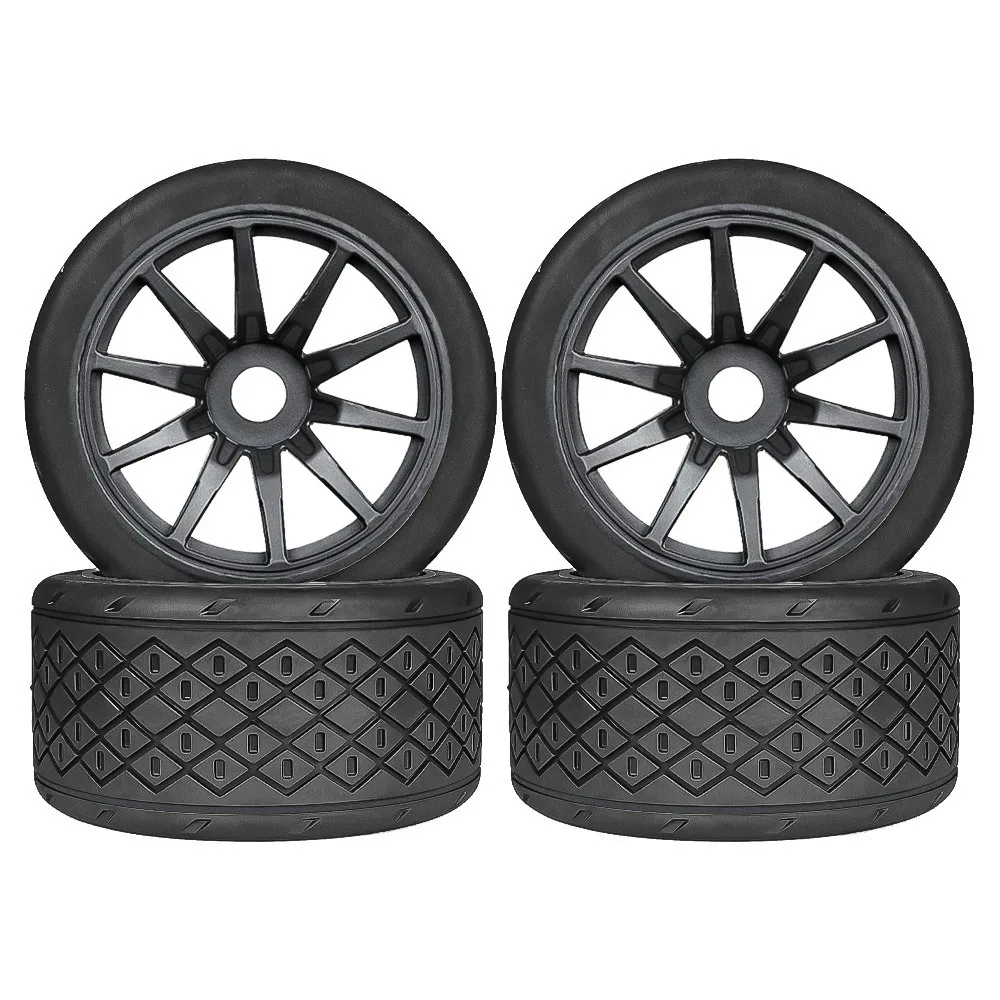 

4pcs 53/107 42/100 Tire Tyre 17mm Wheel Hex for Arrma 1/7 Infraction Limitless Felony FSR Model GT RC Car Upgrade Parts