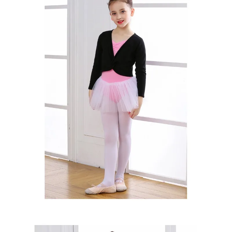 Children\'s Dance Clothing Long-sleeved Thickened Velvet Dance Shawl Coat Girl Dancing Vest Ballet Ballet Leotards for Women