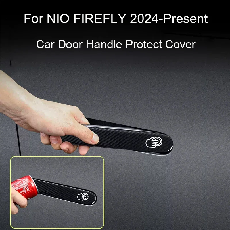 

For NIO FIREFLY 2024-Present 4pcs Car Drip Glue Door Handle Cover Anti Scratch Protect Auto External Decoration Accessories