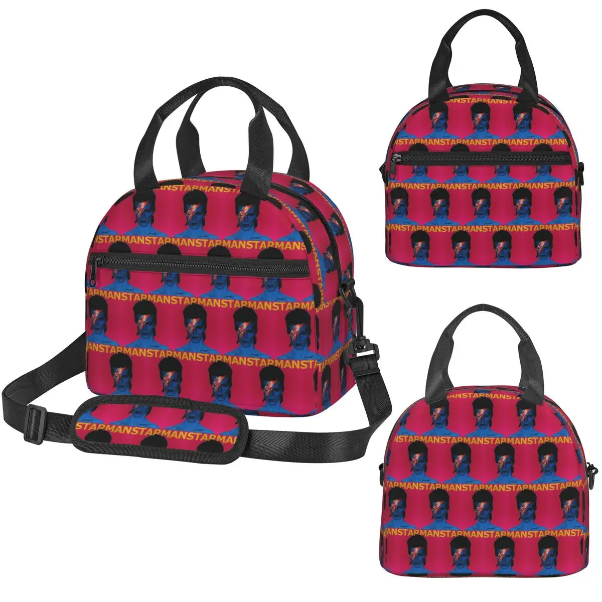 

Термосумка для обедов Davids Bowied для женщин и детей, портативная сумка-ланчбокс для еды