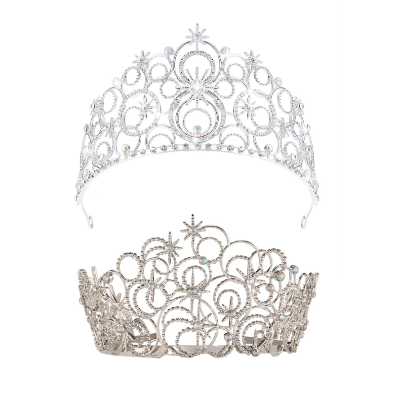 

Women Tiaras Headbands Pageant Girl Birthday Party Photo Props Queen D5QB