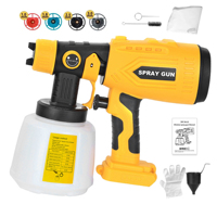 Cordless Electric Paint Sprayer for DeWalt 20V Battery, HVLP Spray Paint Gun painter Tool (No Battery)