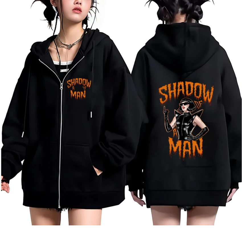 

lady gaga fashion y2 graphic Zipper Hoodie Coat Men Women vintage cool Casual streetwear Oversized Unisex Fleece Zip-up Jacket