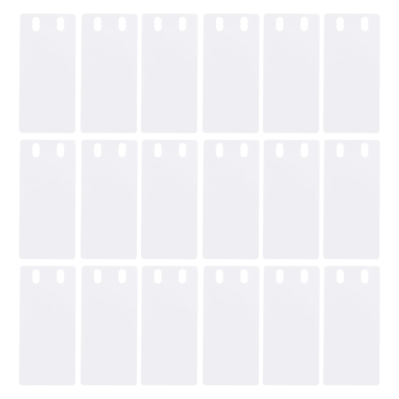 

50 Pcs Cable Identification Plate Pvc Blank Tags Electric Wire Label Cord Labels Tags Signage Pvc White Cord Labels Blank