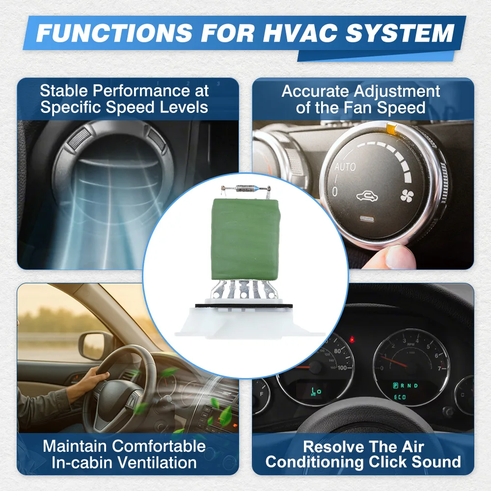 

RU984, 10397098, 4P1444 Автомобильный 5-контактный резистор двигателя вентилятора отопителя HVAC для Chevrolet Equinox Hummer H3 H3T Pontiac Saturn