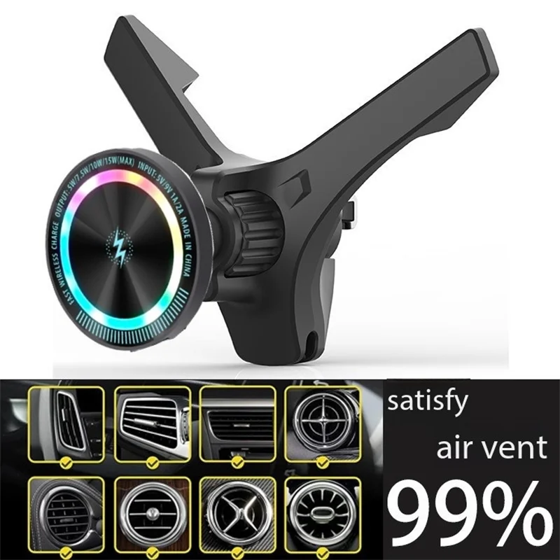 

Magnetic Charger Mobile Support Car Wireless Charging Navigation Cradle Air Vent Phone Holder For iPhone 12 13 14 15 16 Pro Max