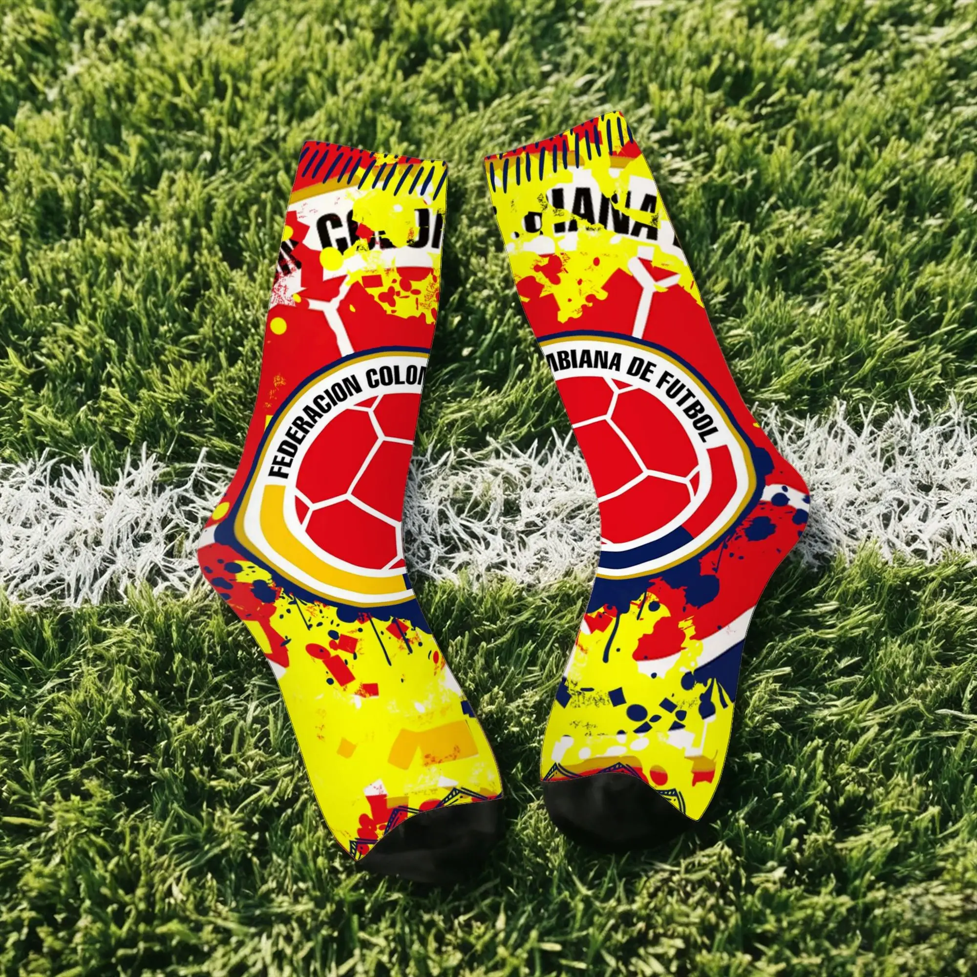 

Мужские компрессионные носки в стиле хип-хоп ретро Колумбия, унисекс, с забавным принтом в стиле Харадзюку, незаменимые вещи для дня матча