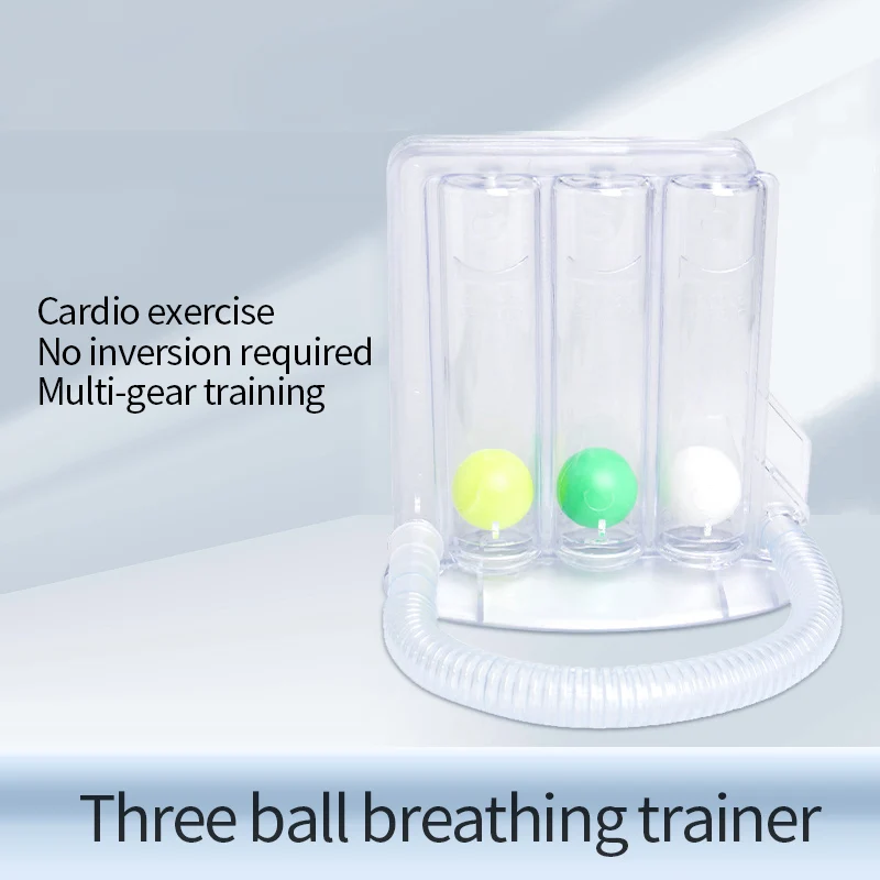 

3 Balls Breathing Trainer Lung Function Breathing Exerciser Vital Capacity Lung Function Improvement Rehabilitation Equipment