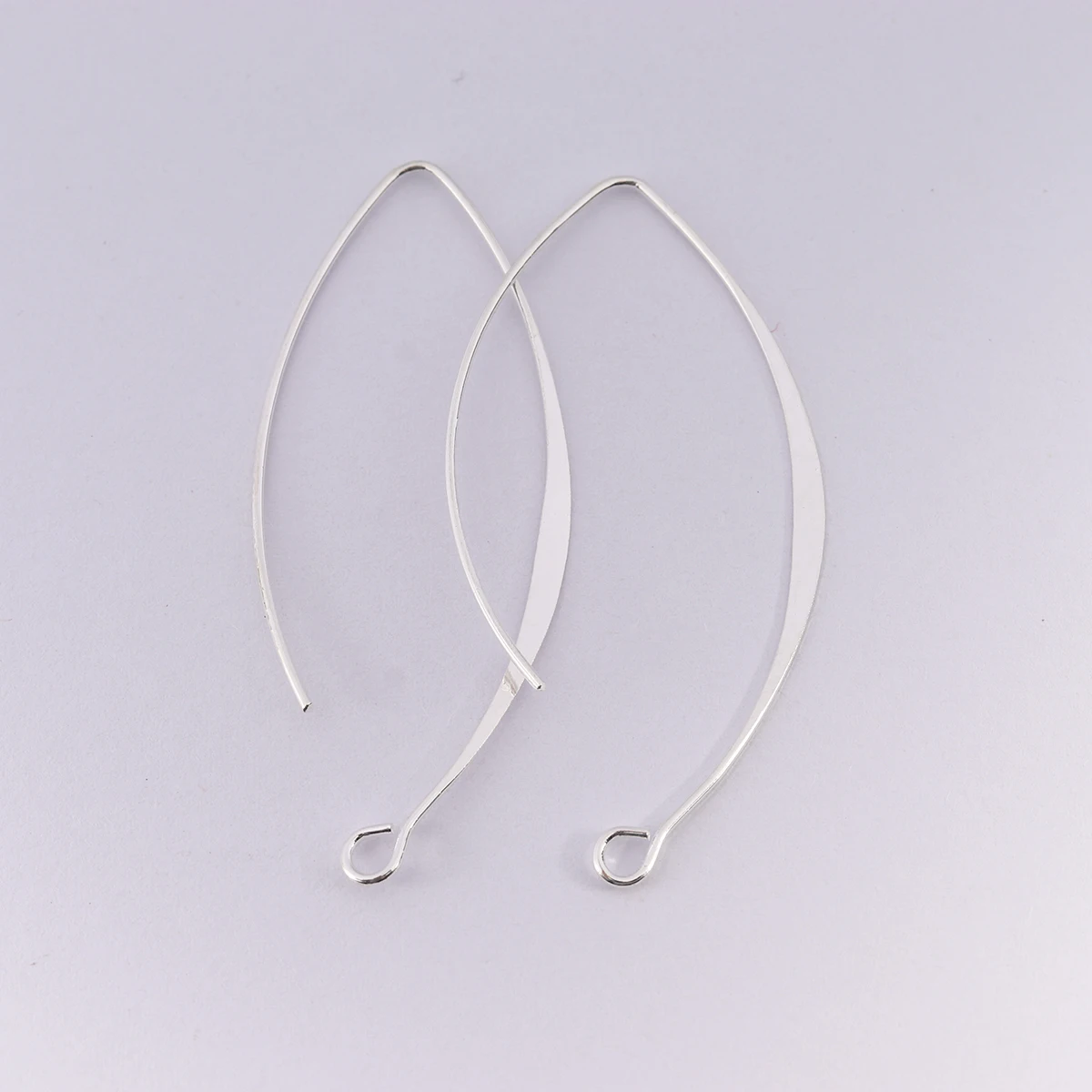 10-20PCS 45mm V-shaped Earring DIY Ear Hook Wire Settings Base For Jewelry Making Earrings French Earring Hooks Findings
